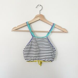 Victoria’s Secret • High Neck Striped Bikini Top